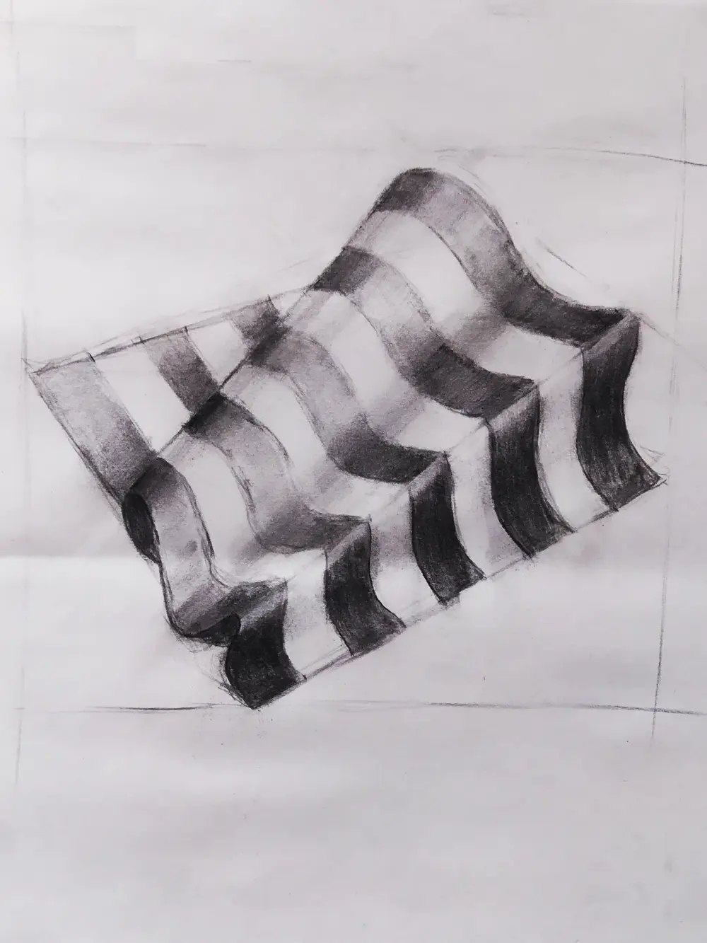 Home Un dessin illustrant le travail sur le volume