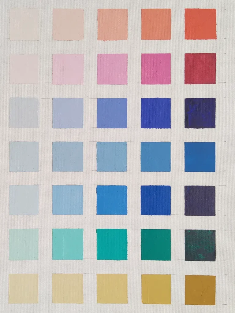 Une peinture de nuancier