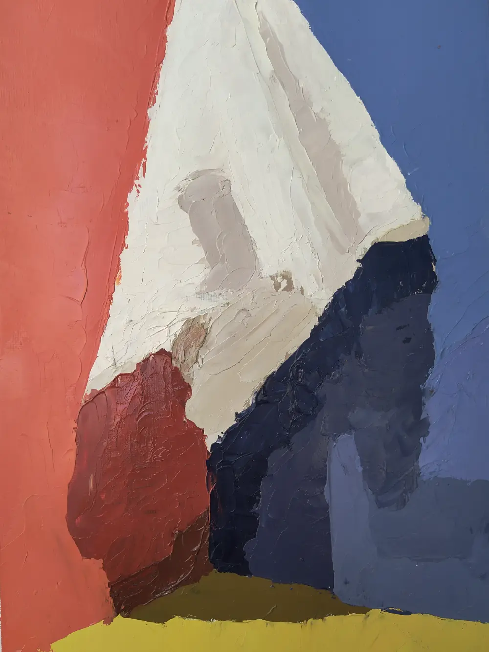 Home Une peinture avec une serviette pendue