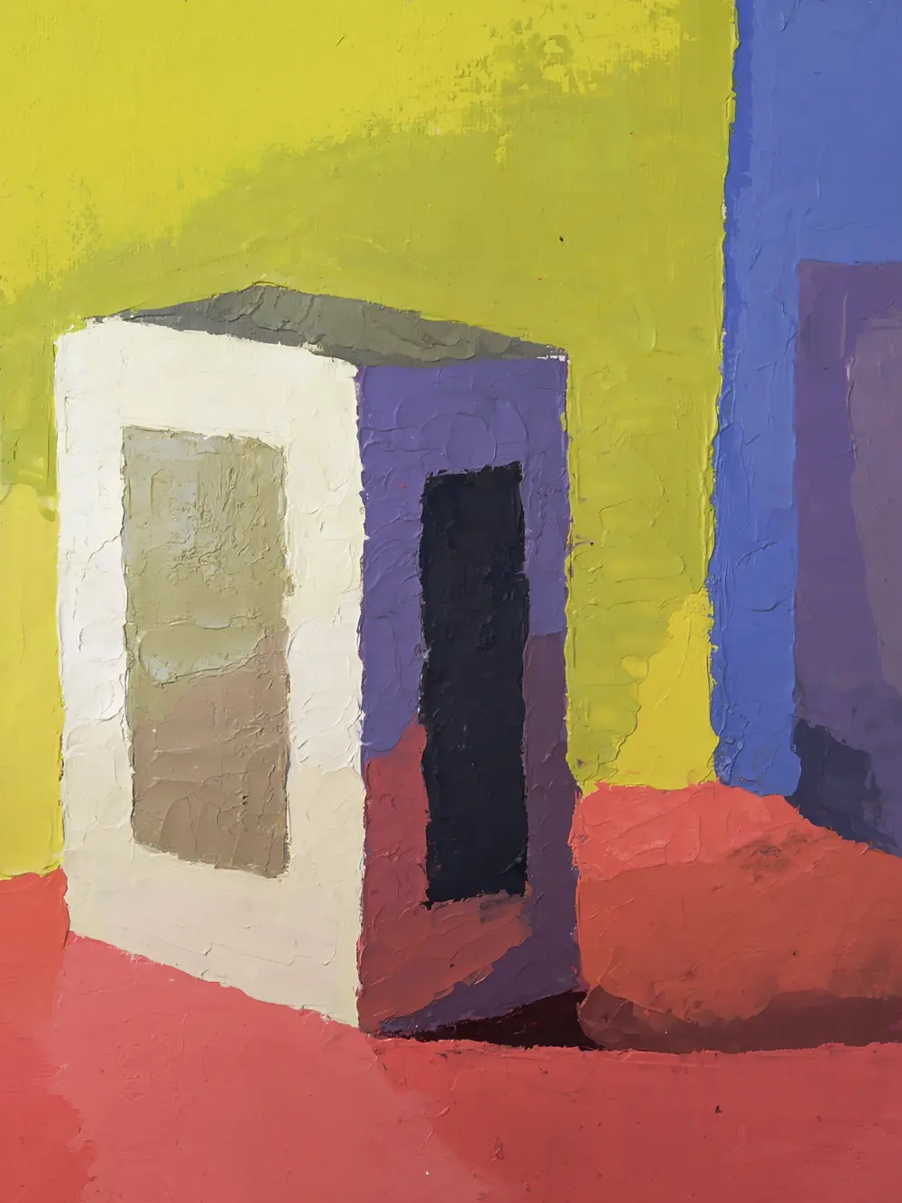 Home Une peinture avec une boite